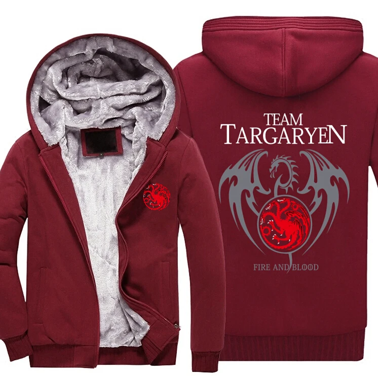 Новый отличаются Игра престолов House Targaryen Графический Супер Теплый Сгущает руно