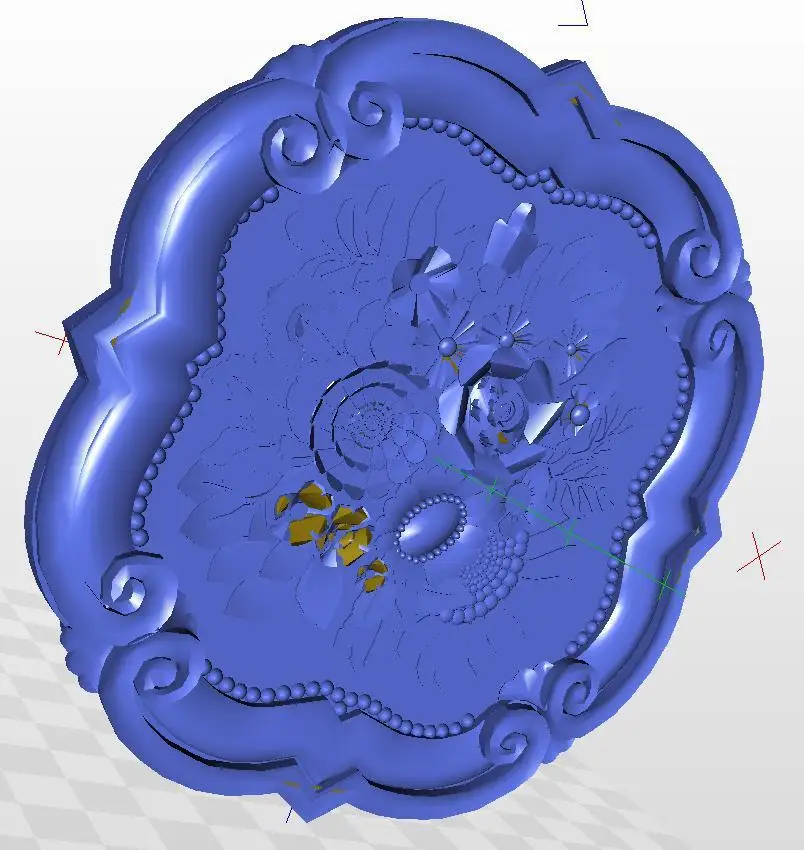Модель рельеф формат rosette_65 3d для ЧПУ в файле STL | Инструменты