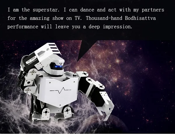 16DOF Robo-Soul H3s Biped Robotics двухногий человеческий робот комплект в алюминиевой раме с сервоприводами и шлемом в разобранном виде olly белый или красный