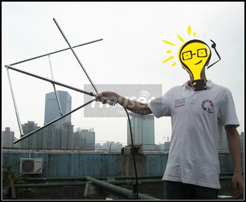 FMUSER круговая эллиптическая поляризованная антенна CP100 оптовая продажа FM + 20 м SYV 50