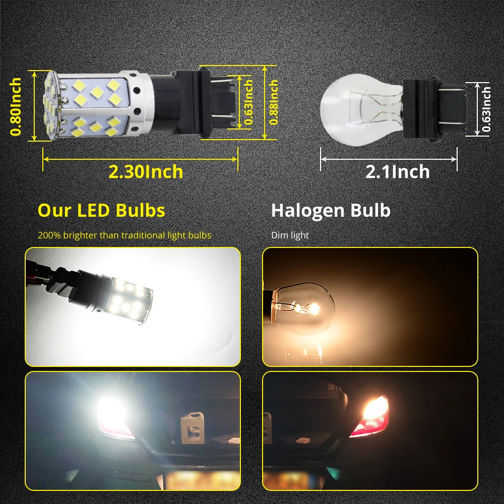 Светодиодсветодиодный лампы T25 15 Вт 9 30 в 3157 35 чипов 3030 SMD|Сигнальная лампа| |