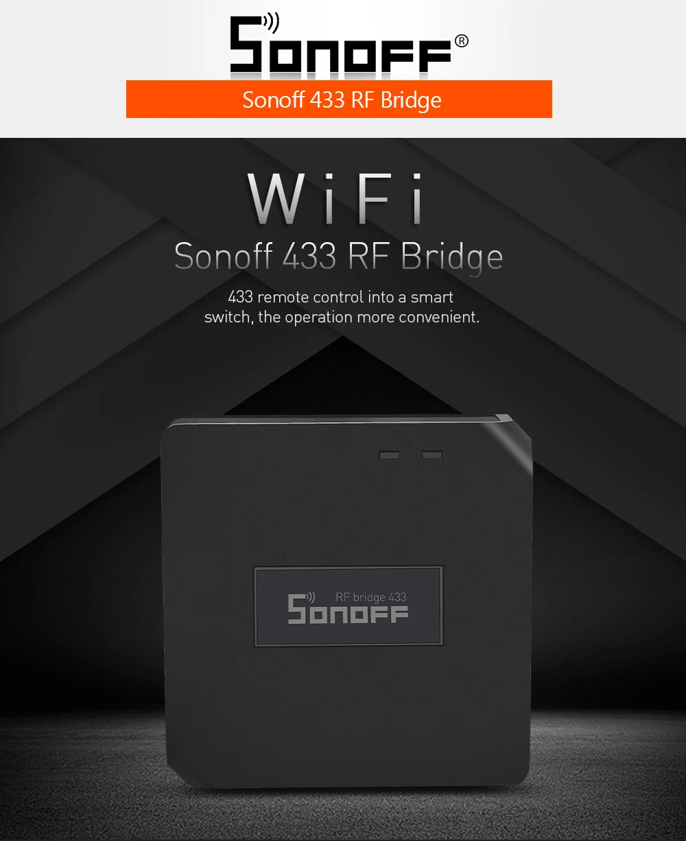 SONOFF 433 МГц РЧ мост Wifi преобразователь сигнала датчик двери окна беспроводной переключатель пульт дистанционного управления Google умный дом автоматизация