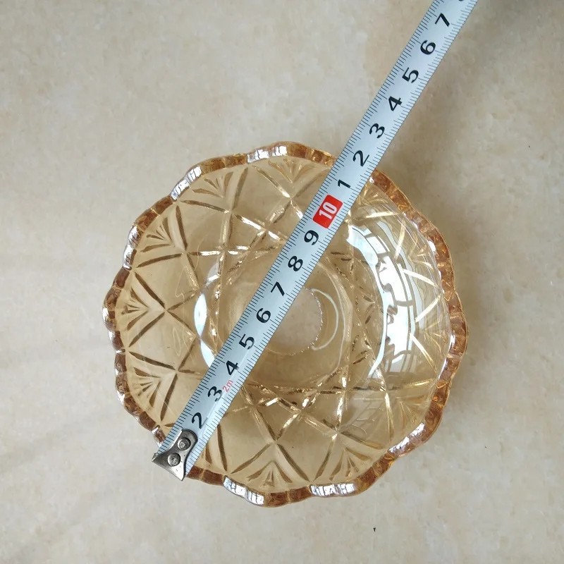 2 шт./партия стеклянная Хрустальная чаша подставка для лампы подсвечник