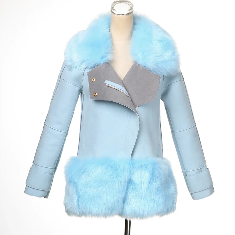 Пальто из искусственного меха женские джинсовые топы и куртки пальто