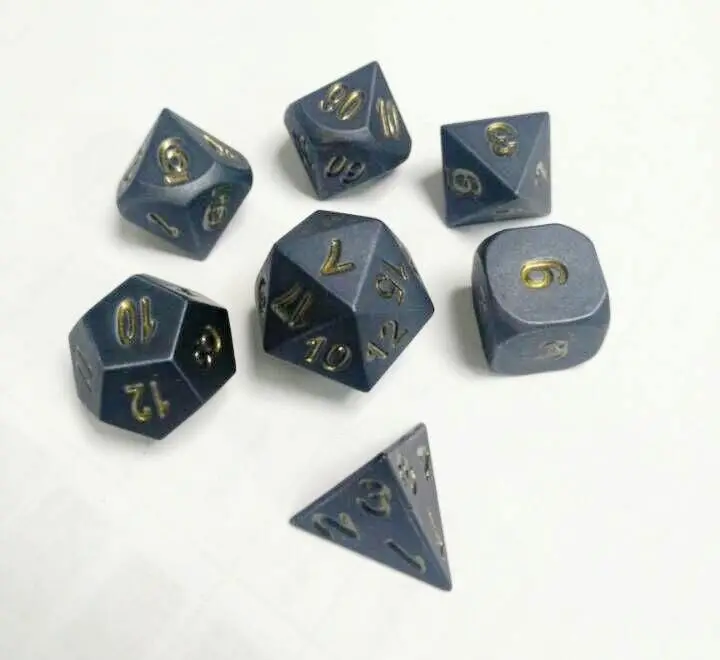7 шт./компл. заводской выход металлические кости Подземелья и Драконы rpg семейная