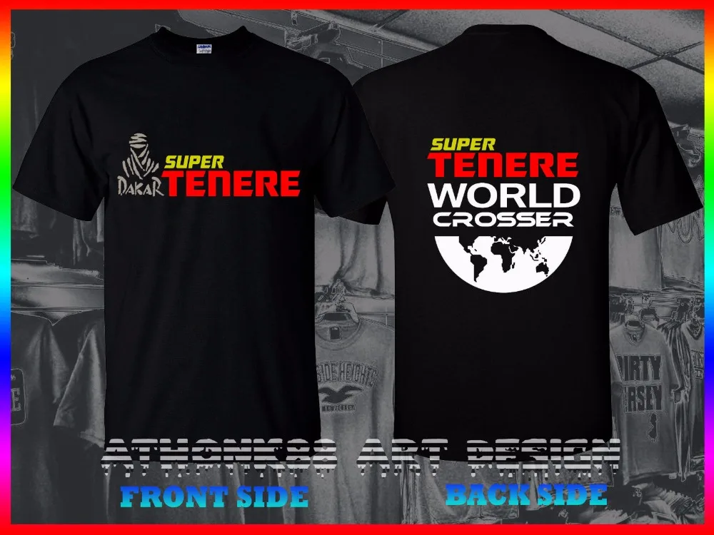 Мода Мужская футболка с коротким рукавом Super Tenere world crosser Xtz супер ралли Приключения мотоцикл горячая Распродажа футболки