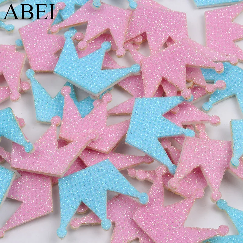 50 шт./лот розовые/синие фломастеры с блестками для украшения короны вечерние