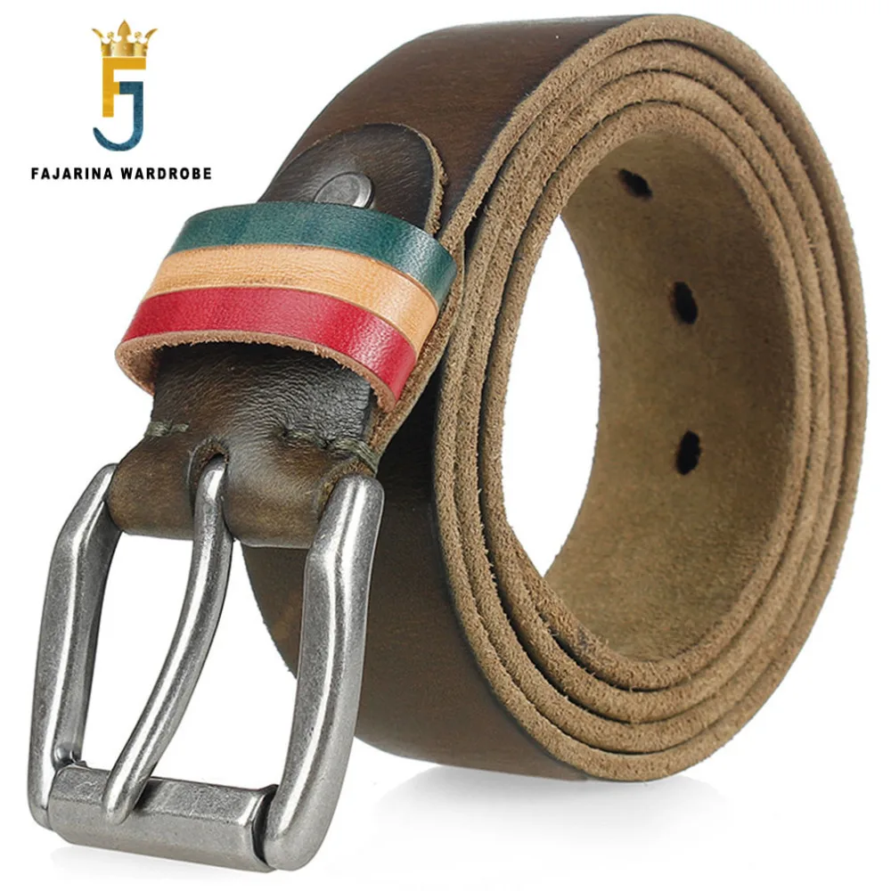 Ремень FAJARINA из воловьей кожи в стиле ретро ширина 3 8 см|belt strap|leather belt strapstrap male |