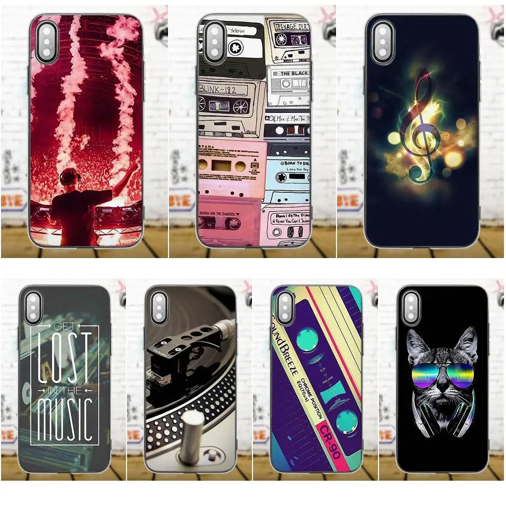 Мягкий ТПУ Лидер продаж музыкальное произведение диджея для Apple iPhone 4 4S 5 5C 5S SE 6 6S 7 8