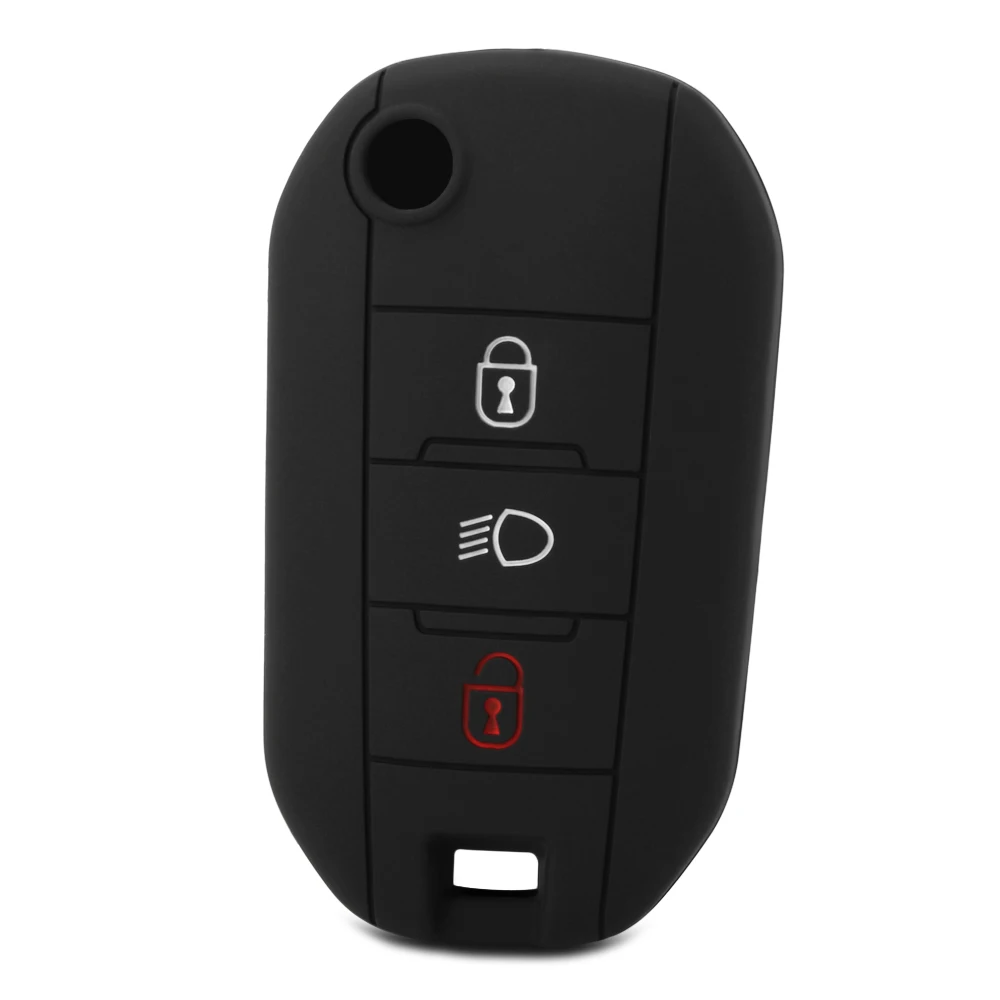 3 Button Silicone Car Remote Key Fob Shell Cover Case For Peugeot 3008 208 308 508 408 2008 307 4008 Skin Holder 2016 2017 2018 |