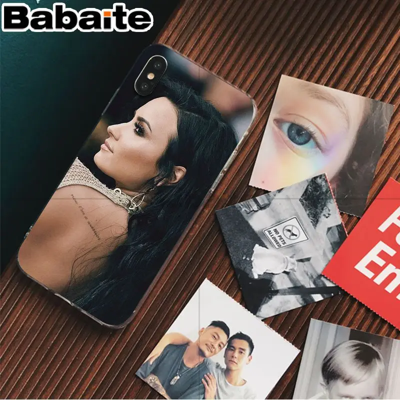 Очаровательный цветной чехол накладка для телефона с рисунком Деми Lovato