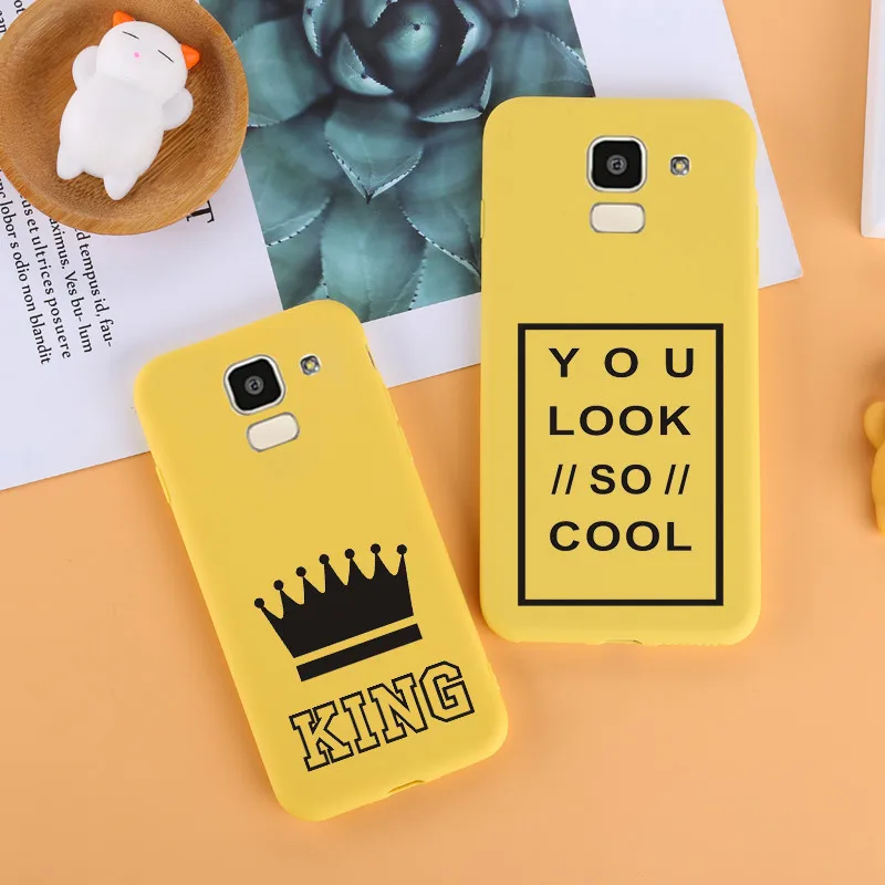 Для Coque samsung Galaxy J6 2018 чехол ЕС J600 J600F SM-J600F мягкий силиконовый телефон назад для плюс
