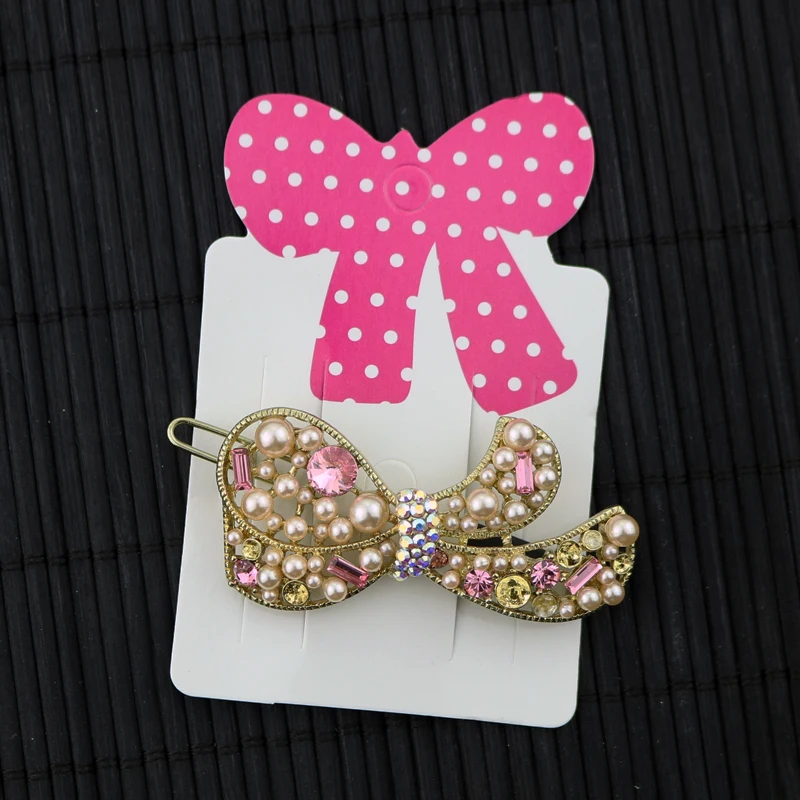 Упаковочная карта для волос 200 шт. заколки с бантом ручки бумажные витрины|display