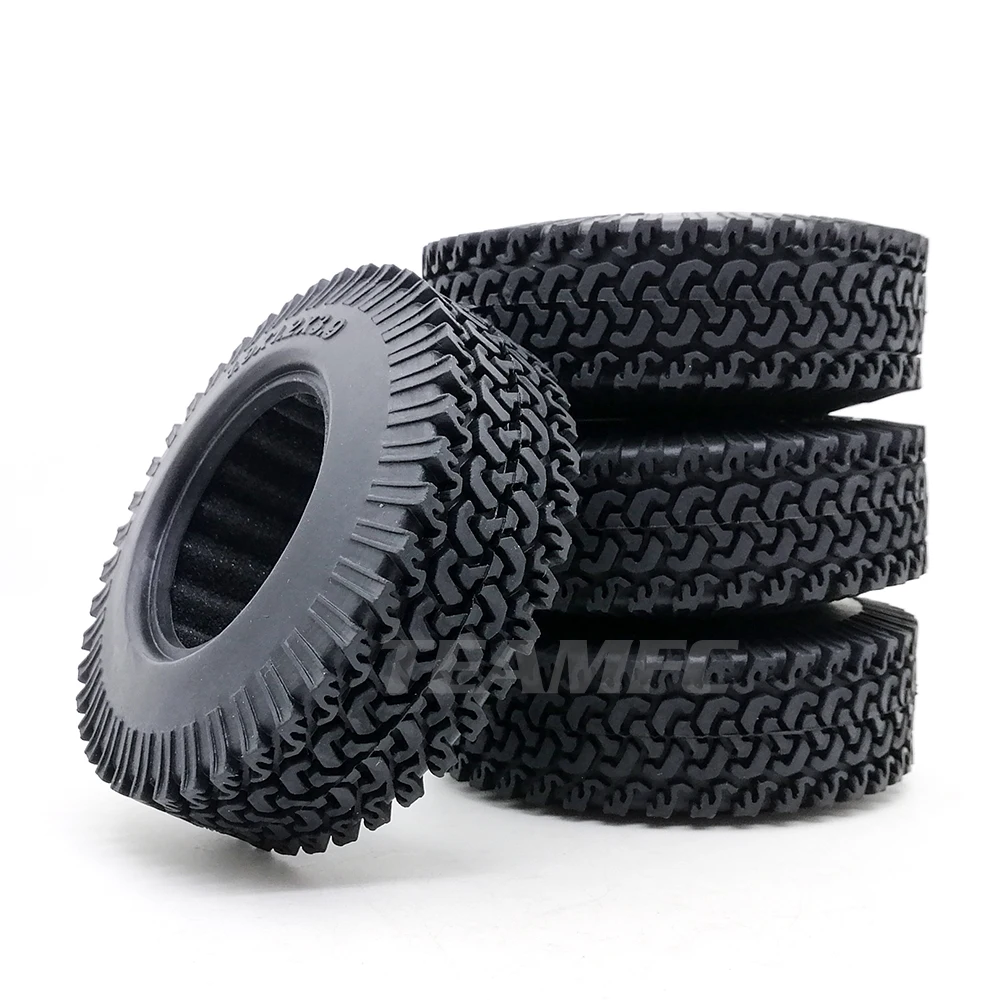 4 шт. RC 1:10 гусеничный Beadlock колеса шины 1,9 дюймов резиновые колеса шины 98 мм шины для RC автомобиля Tamiya грузовик осевой SCX10 S347