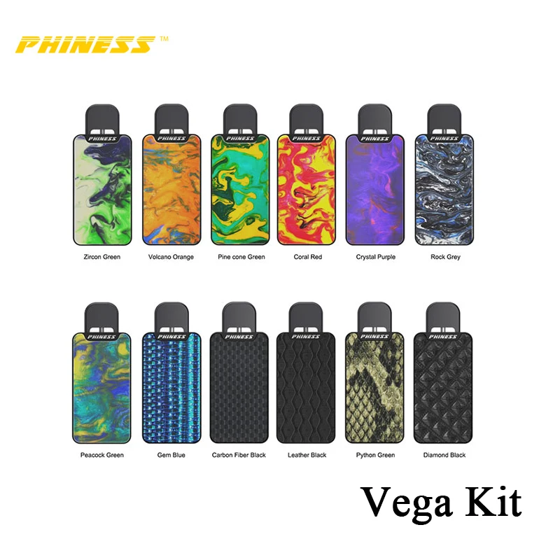 Оригинальный комплект phess Vega встроенный аккумулятор 250 мА/ч емкость 1 мл