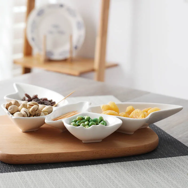 Посуда и тарелки с белыми бабочками креативный костяной фарфор кондитерские