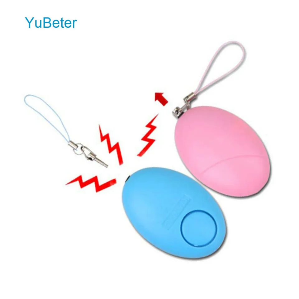 Self Defense Alarm Security Protect Alert Egg Shape Scream 120dB Emergency Alarm Keychain Personal Safety For Girl Child Elderl