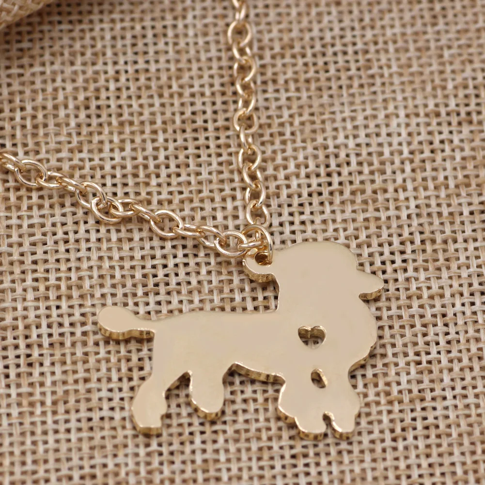 Золото/серебро бохо шик Пудель панни собака ожерелье s для женщин/мужчин