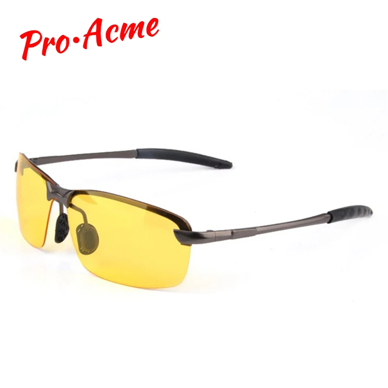 Pro Acme, классические, HD, высокое разрешение, ночное видение, поляризационные очки, очки, желтые линзы, очки для вождения в ночное время, UV400 CC0008