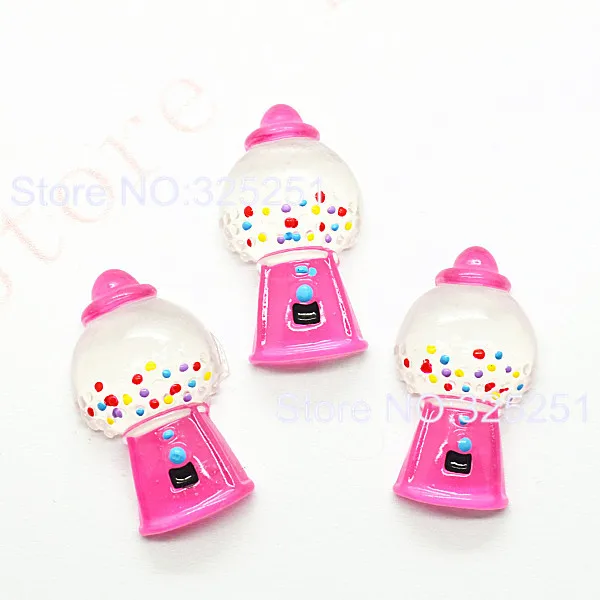 Резиновый Розовый цвет жевательная резинка машина FlatBack кабошоны повседневная