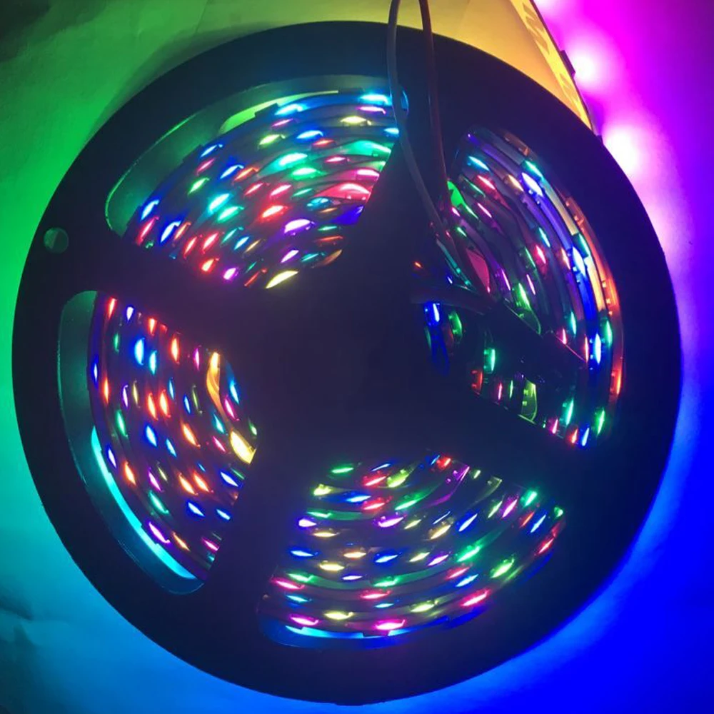 Светодиодная лента WS2812B 5050 RGB 5 м 150 светодиодов 300 30 светодиодов/м индивидуально