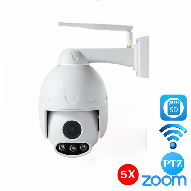 

HD H.264 1080P 50m IR Night vision Mini CCTV Security Wifi IP PTZ Camera Speed Dome 5X Zoom Network Ptz IP Camera