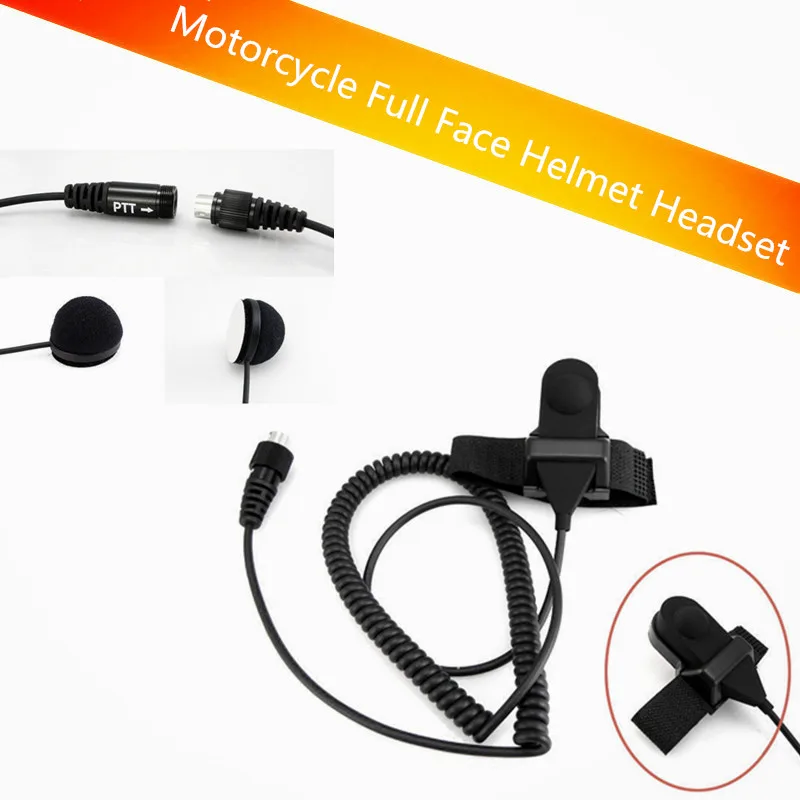Мотоциклетная гарнитура для шлема на все лицо 2 шт. PTT Mic радио Kenwood|ptt mic|walkie talkieheadset