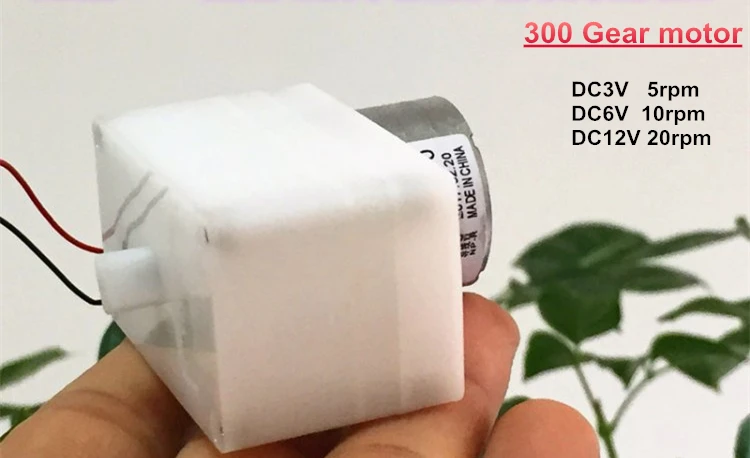 Новый 300 пластиковый мотор редуктор DC6V 10 об/мин высокий крутящий момент