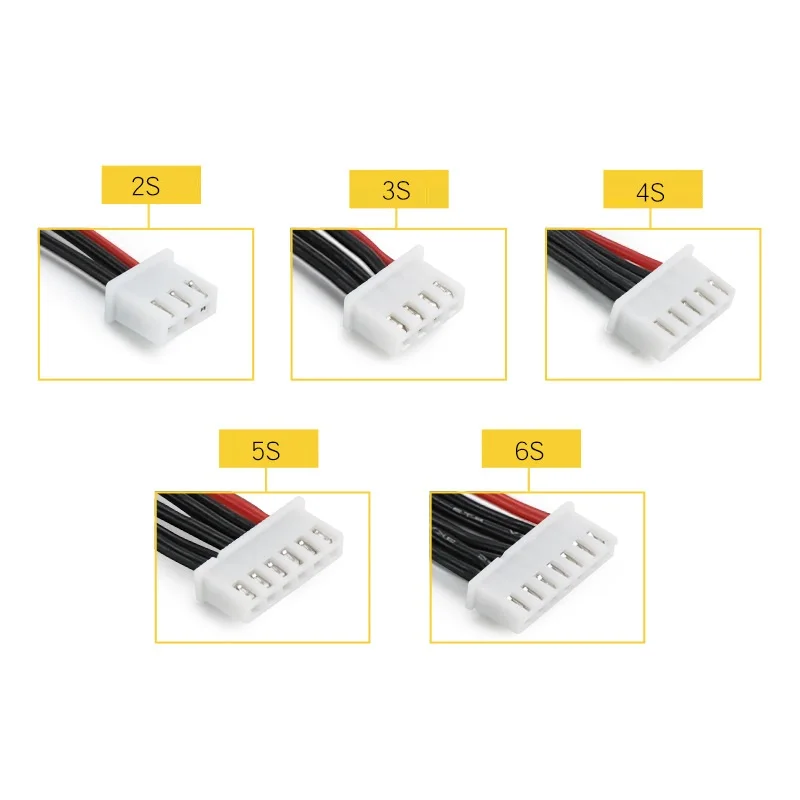 1s 2s 3s 4S 5S 6s 22AWG кабель 10 см(100 мм) RC Lipo зарядное устройство проводка 7,4 В 11,1 В 14,8 в 22,2 в для IMAX B3 B6 зарядное устройство