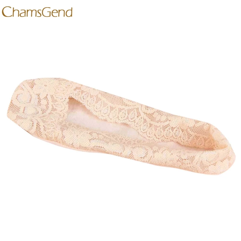 Женские кружевные нескользящие носки ультратонкие эластичные низкие с