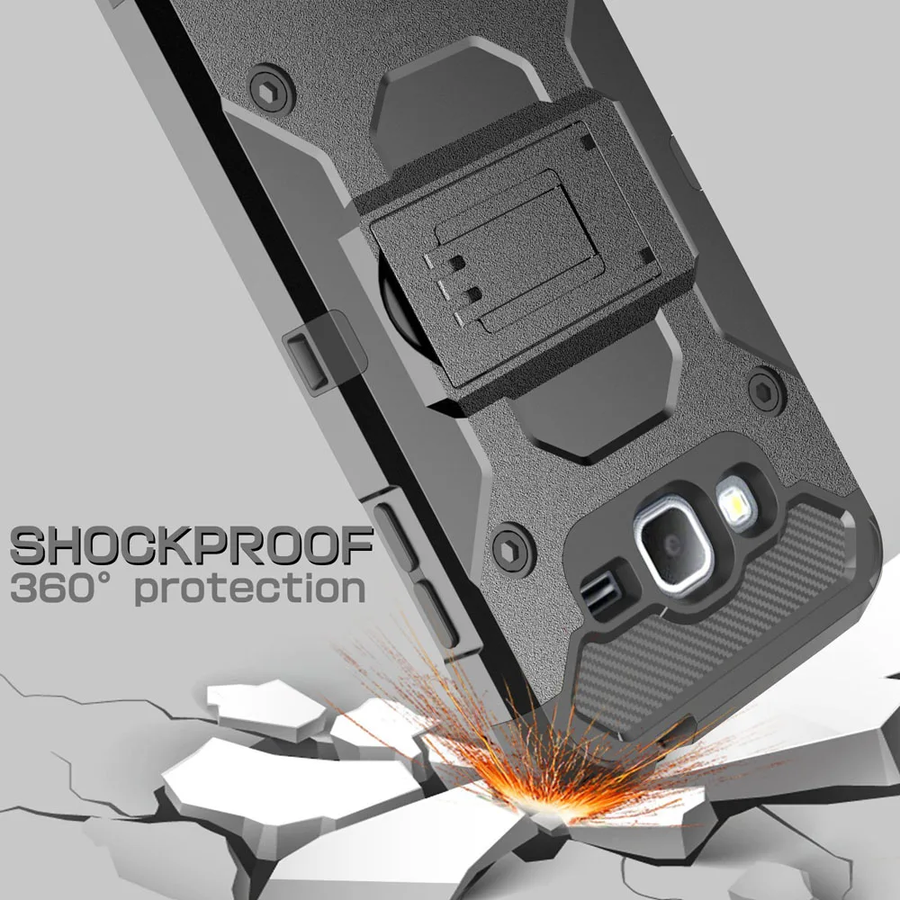 Сверхмощный Гибридный бронированный чехол прочная кобура + Зажим для ремня с