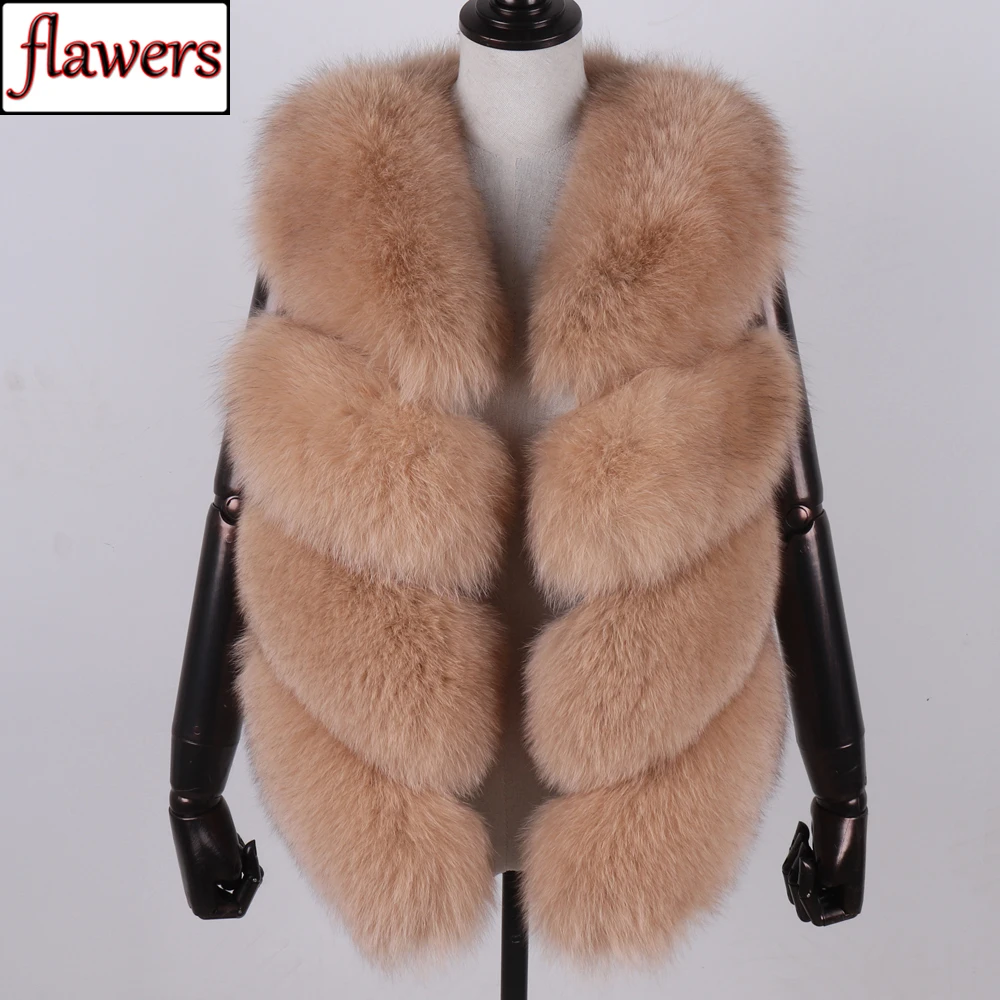 

Women Real Fox Fur Vest Female Winter Quality Genuine Fox Fur Waistcoat Coat Casual Lady Warm Natural Soft Real Fox Fur Gilet