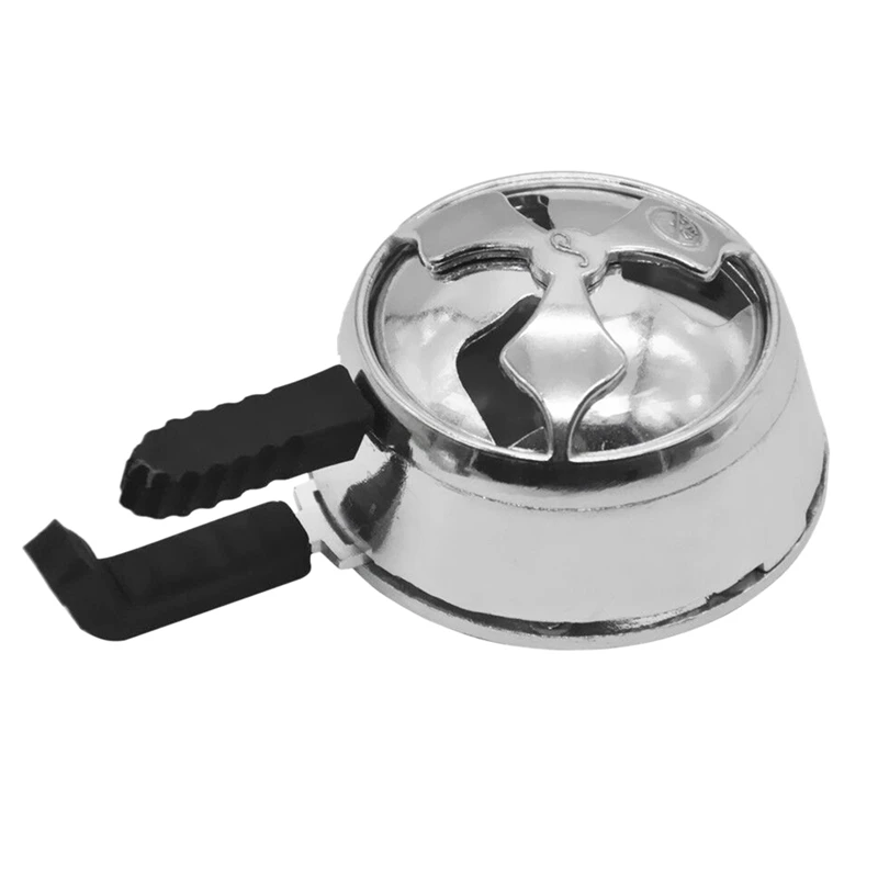 Silver-double handle Новая кальян термоподставка тепловое устройство управления металлический уголь держатель для кальян наргиле аксессуары для чаши - Цвет: Silver-double handle