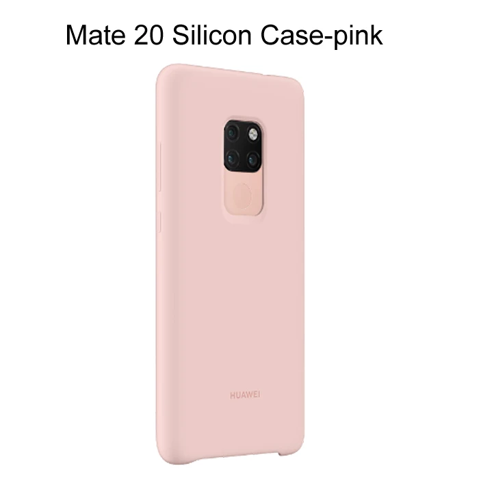 mate 20 case pink Чехол для huawei mate 20, Официальный силиконовый мягкий защитный чехол для задней панели huawei mate 20 Pro чехол mate 20 силиконовый чехол - Цвет: mate 20 case pink