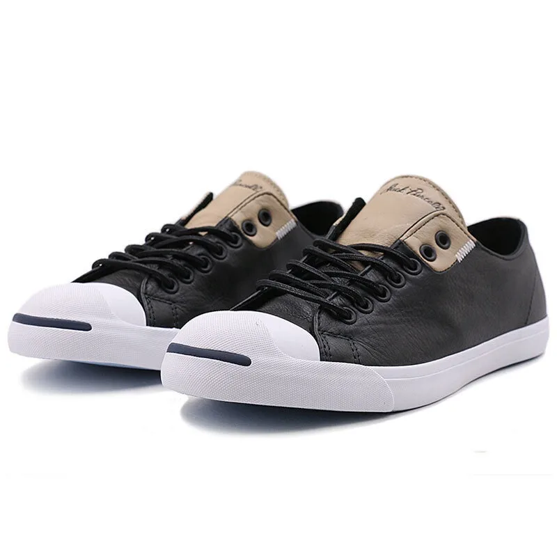 Оригинал Новое поступление Converse унисекс кожа Скейтбординг обувь холщовые