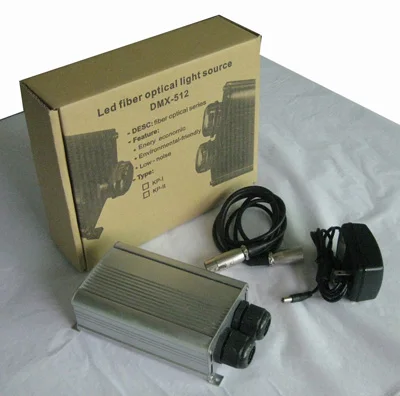 

2*9W double holes LED DMX RGB optical fiber engine,with remote;AC85-260V input;dmx512 signal input