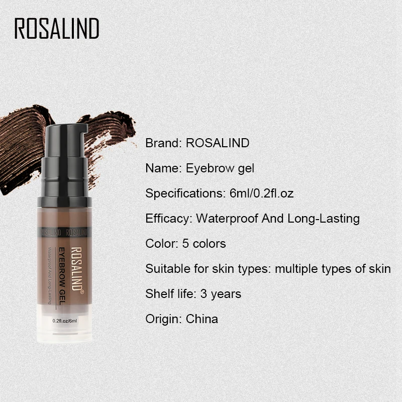 ROSALIND гель карандаш для бровей Набор Гель прозрачный водонепроницаемый косметика