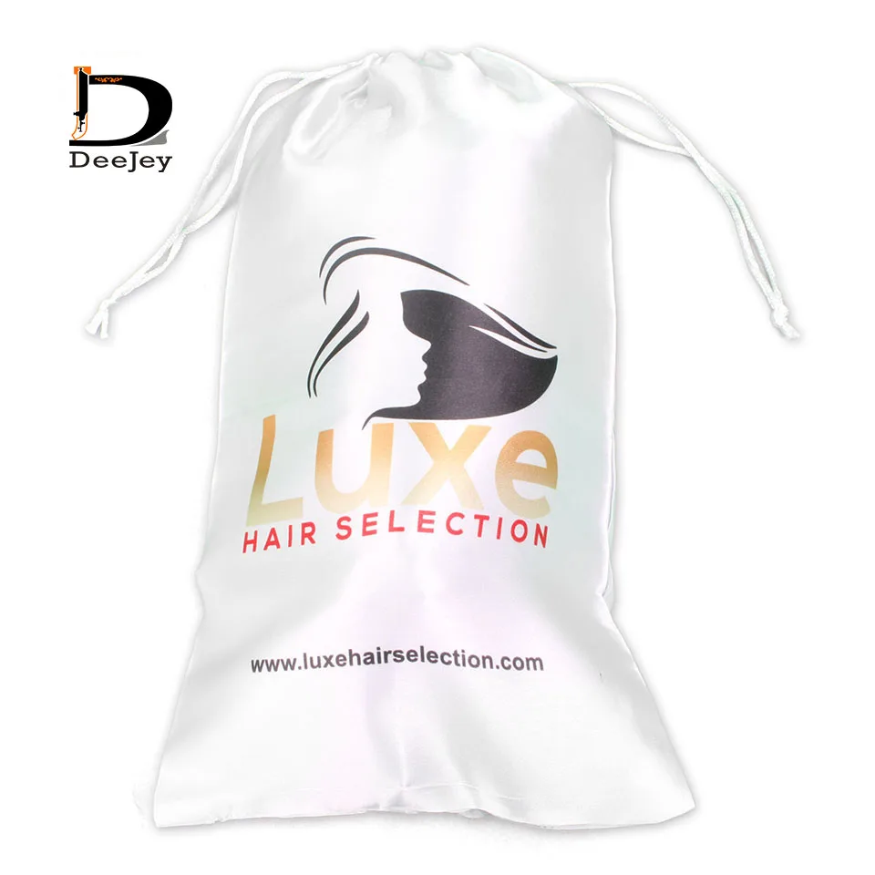 Новые фирменные атласные сумки с персональным принтом для волос 28x40 см упаковка