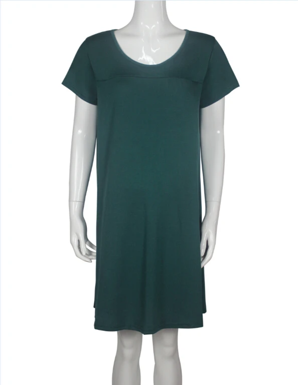 Женские платья для будущих и кормящих мам ночная рубашка с короткими рукавами