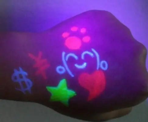 5 шт./лот невидимая чернильная ручка встроенный УФ свет упаковка 3 вида цветов