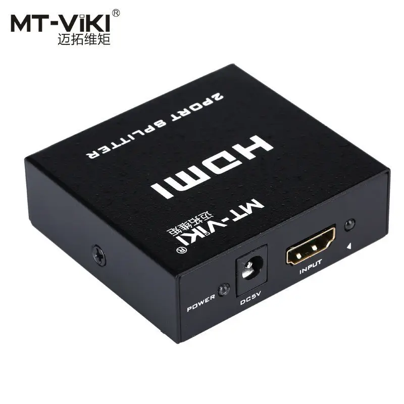 MT VIKI 2 порта HDMI сплиттер HD видео дистрибьютор 1x2 1080P FHD 3D 1 вход выхода 5 в 1A источник