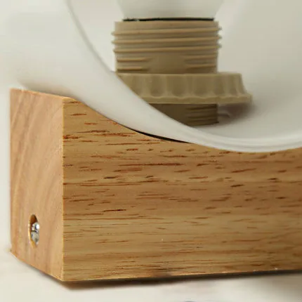 Современный деревянный настенный светильник из дуба s лампа для спальни/ванной