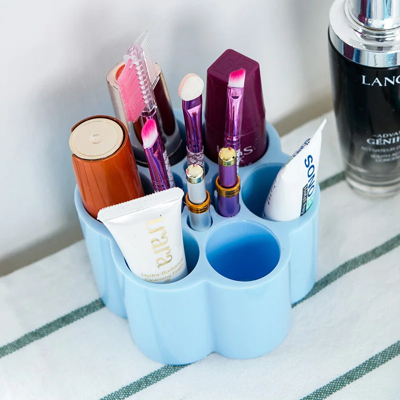 Quickdone Desktop для хранения косметики коллекцией сливы цветок Форма пластмасс