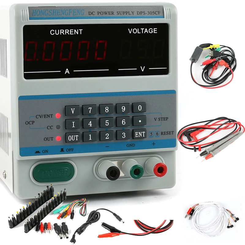 Цифровой лабораторный Регулируемый источник питания постоянного тока 0 1 в А |