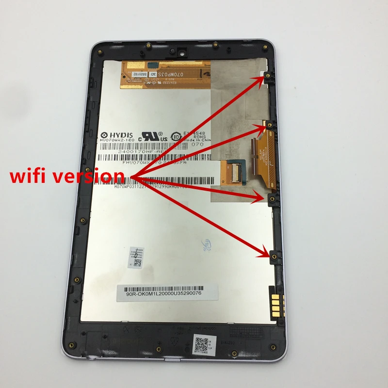 ЖК дисплей Дисплей Сенсорный экран планшета Стекло сборки для ASUS Google nexus 7 1st Gen 2012