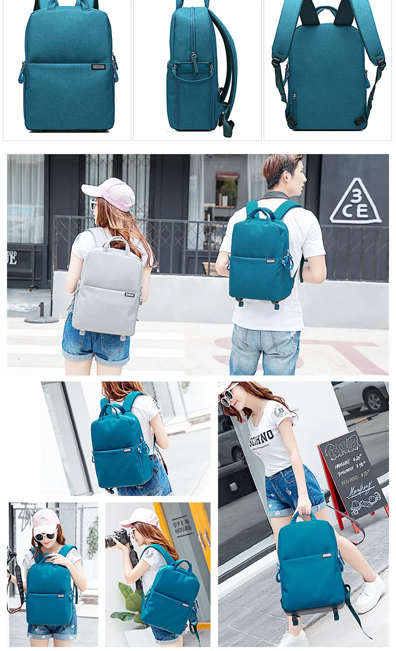 Caden Dslr камера сумка для Canon водонепроницаемый Mochila Fotografia рюкзак женский мужской повседневный модный фото рюкзак для DSLR камеры