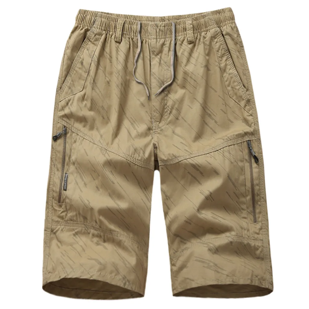 Мужские летние модные хлопковые повседневные штаны Gargo потертые укороченные