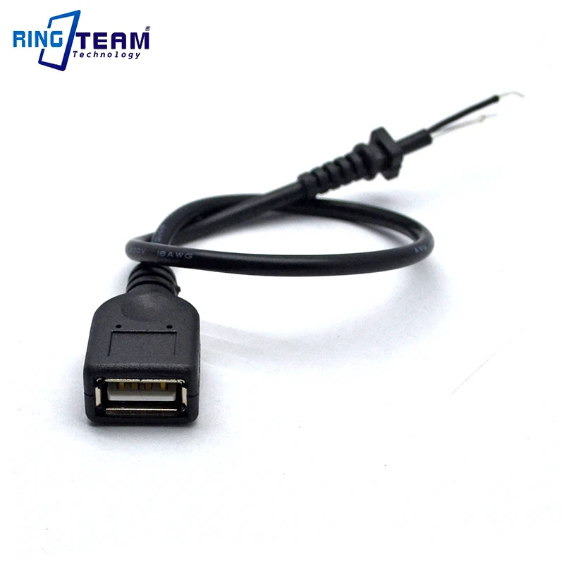 100 шт. 30 см гнездовой USB разъем с кабелем питания провод для адаптера цифровых