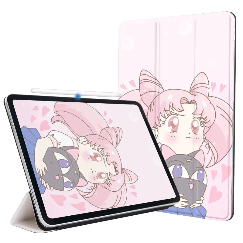 Милые девушки Smart Case для iPad Pro 11 12,9 Cover Trifold магнит чехол магнитное крепление прорезиненный чехол для iPad Pro11