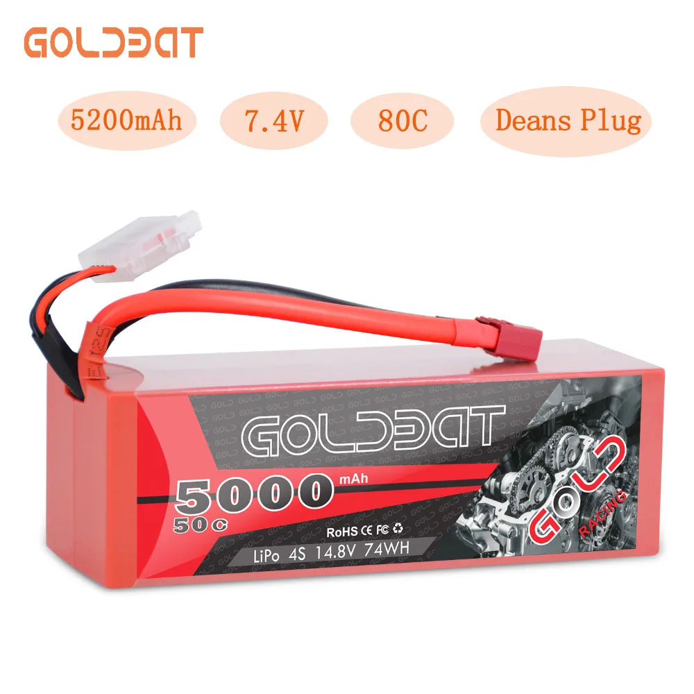 GOLDBAT 14 8 V LiPo батарея для RC 5000mAh lipo 4S 50C с Deans T XT60 вилка багги Truggy Crawler Monster Truggy|Детали и